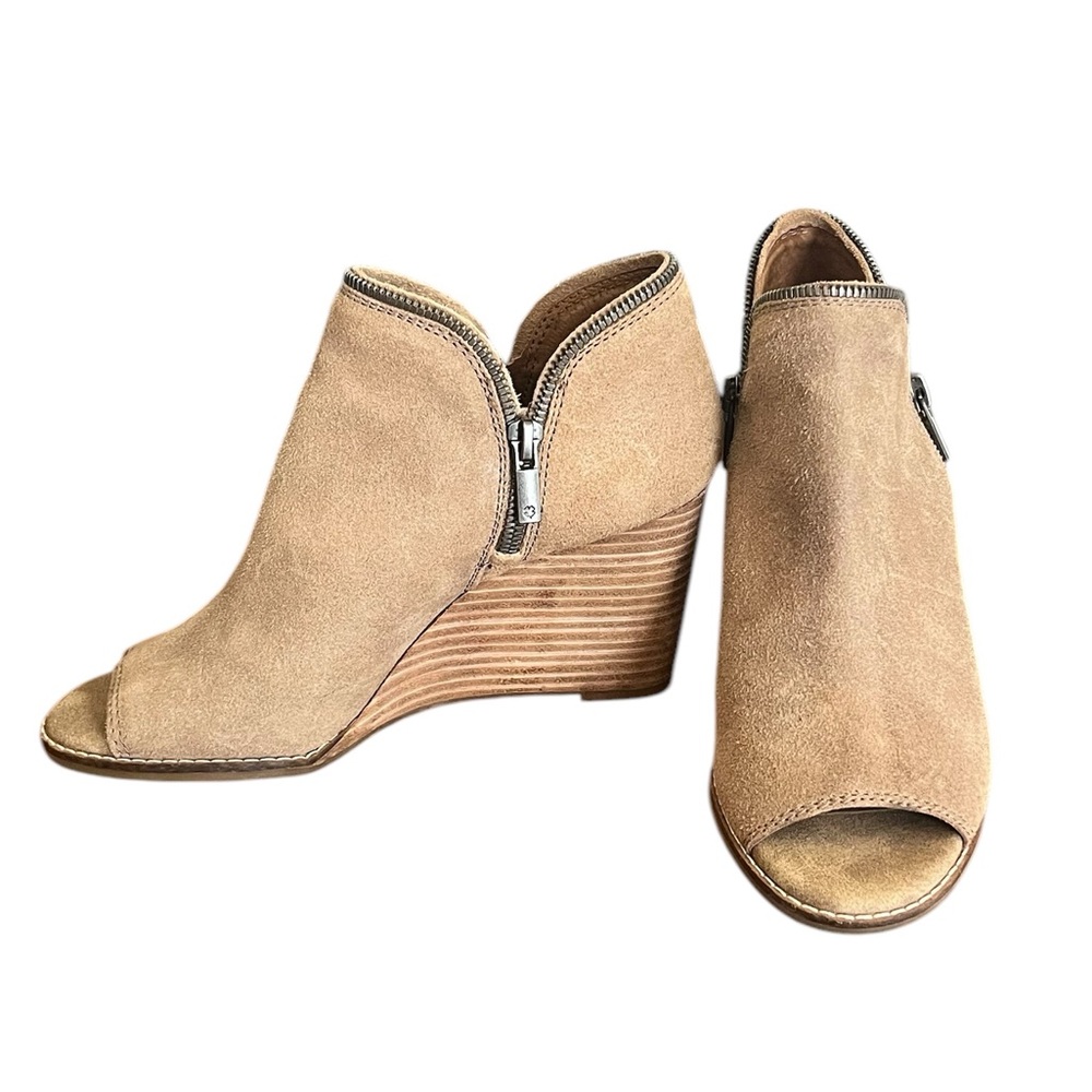 SALE Lucky Brand Jakobie Peep Toe Wedges - Picture 8 of 8